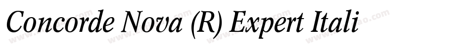 Concorde Nova (R) Expert Italic OsF字体转换